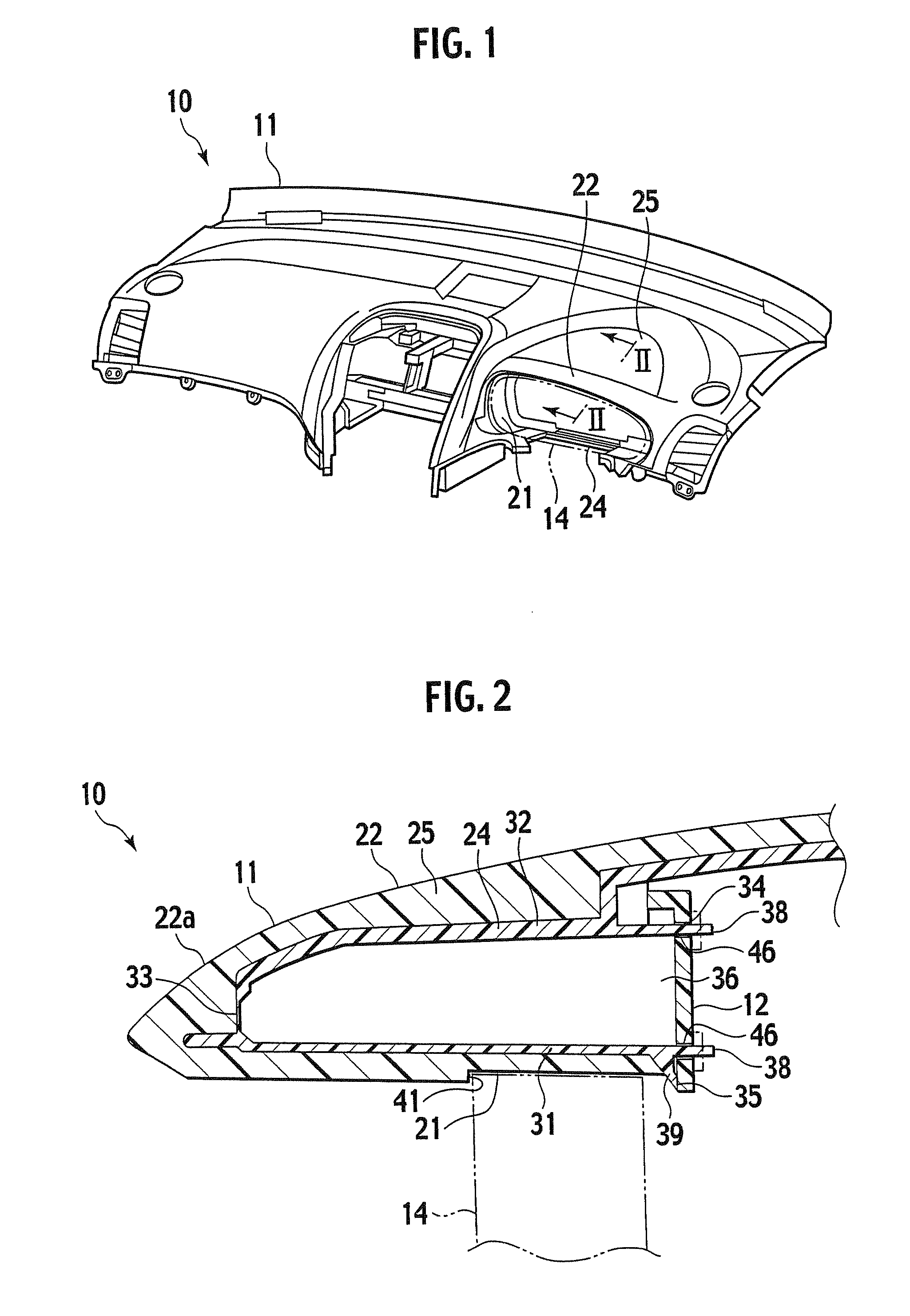 Molding method, molded product and instrument panel