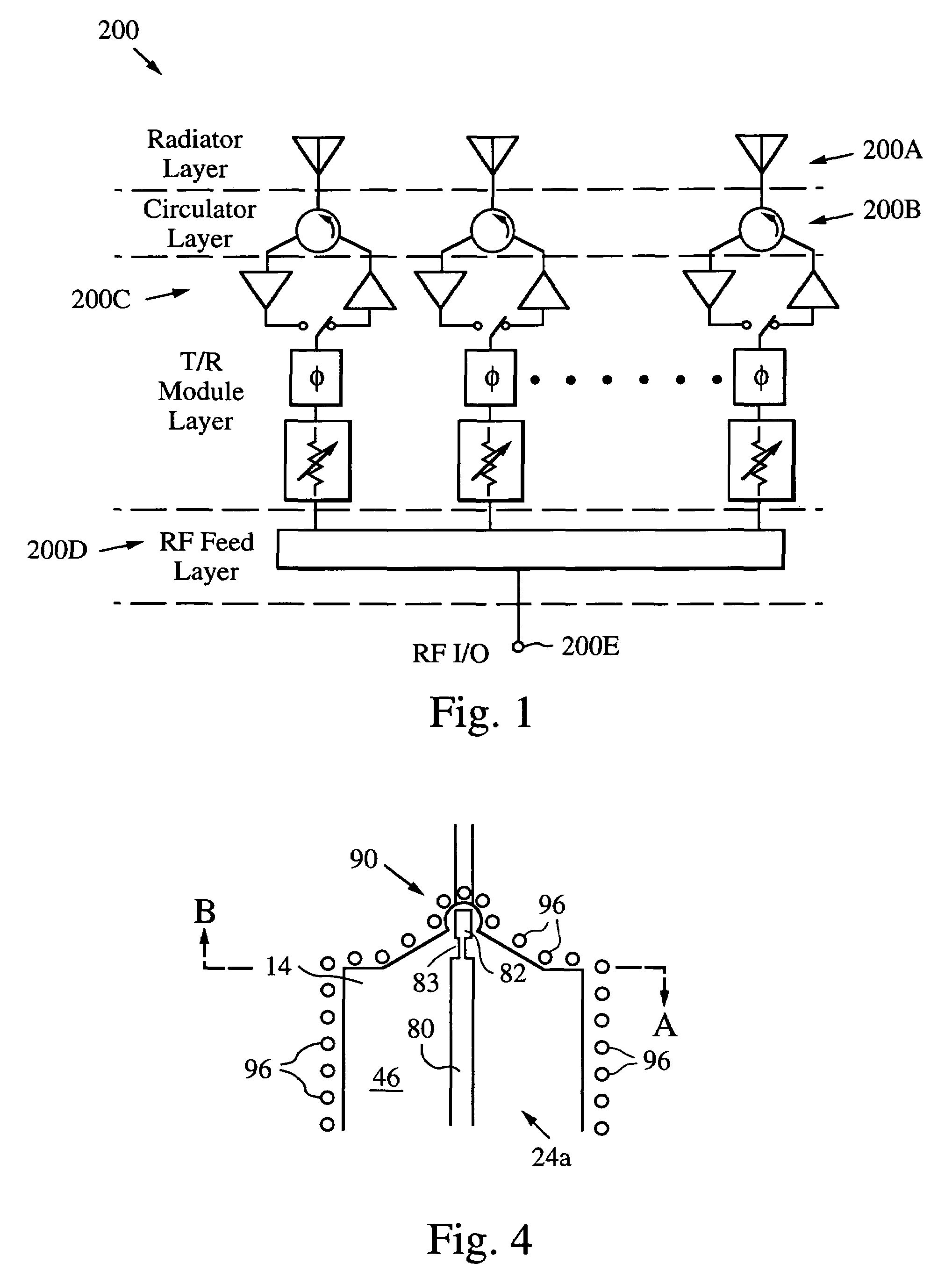 Embedded RF vertical interconnect for flexible conformal antenna
