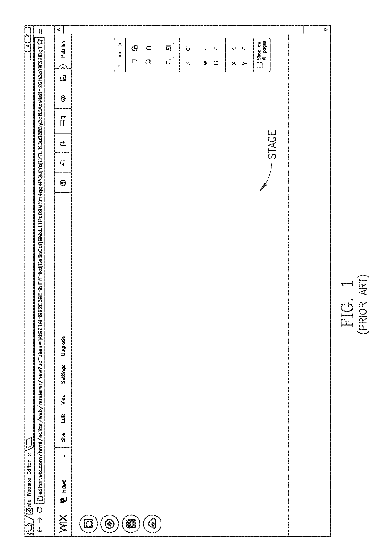 System and method for the generation of an adaptive user interface in a website building system