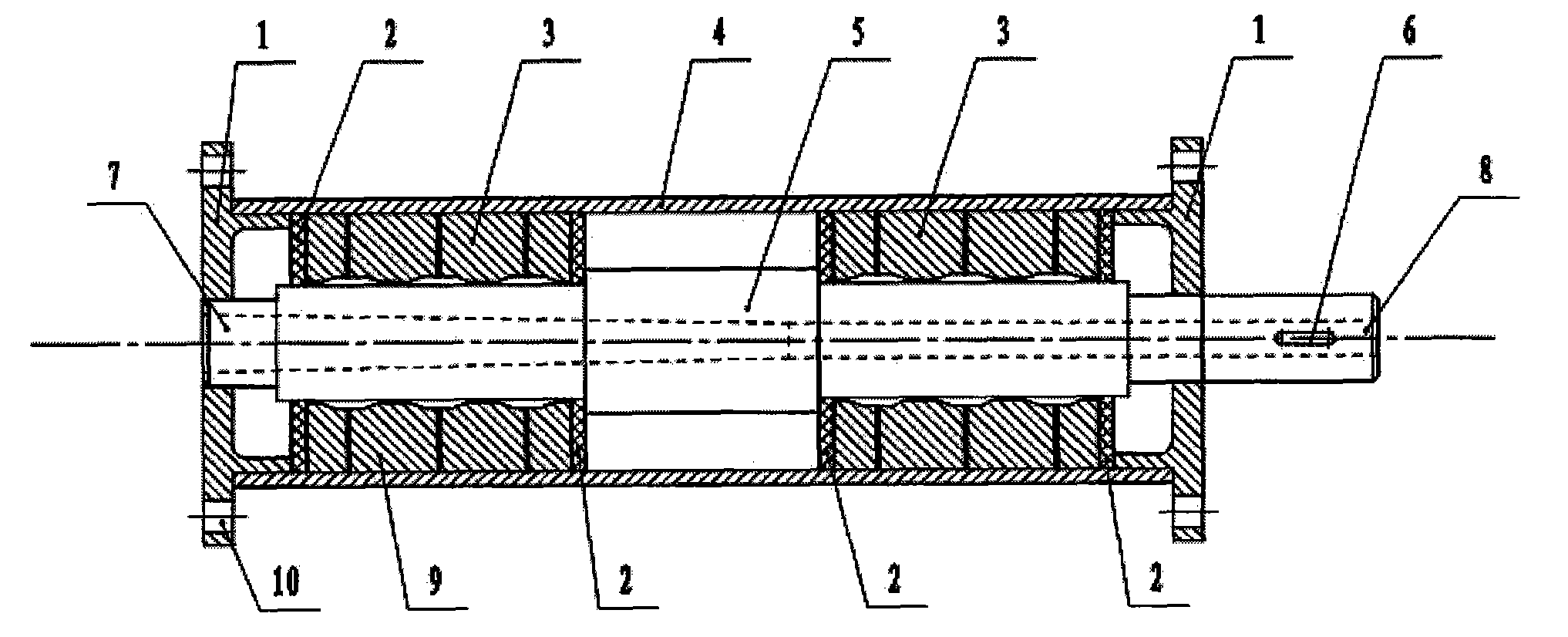 Spindle unit of bearing detecting device