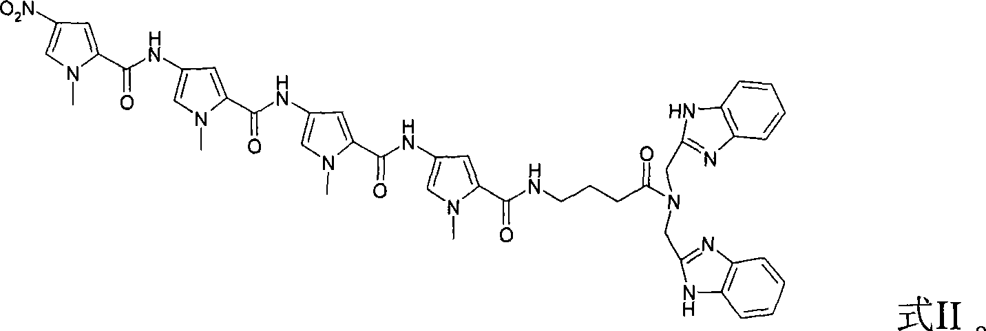 Polyamide bisbenzimidazole compound, preparation method and application thereof