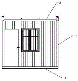 Container room with improved stand column structure