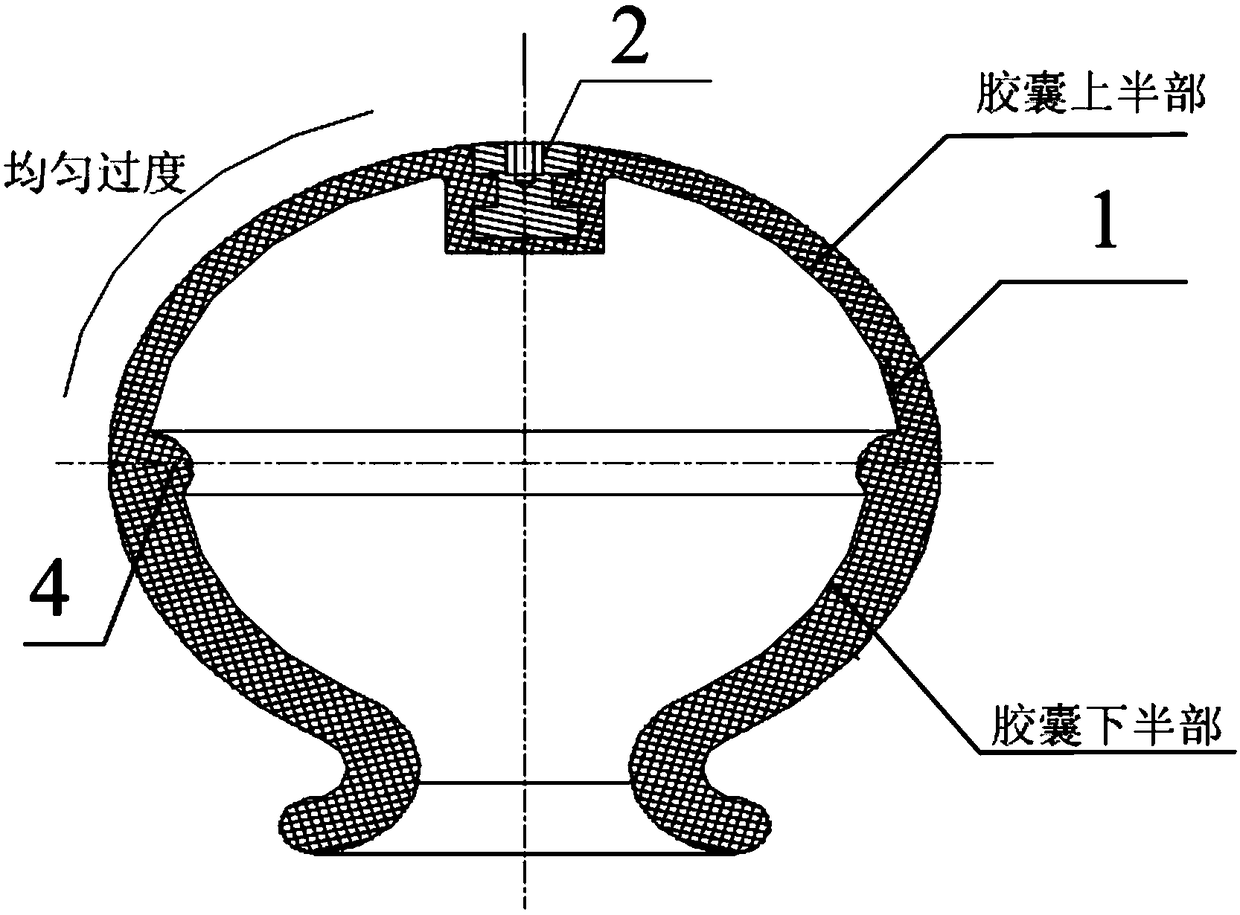 Capsule assembly for spherical accumulator of servo mechanism, and forming die and forming method thereof