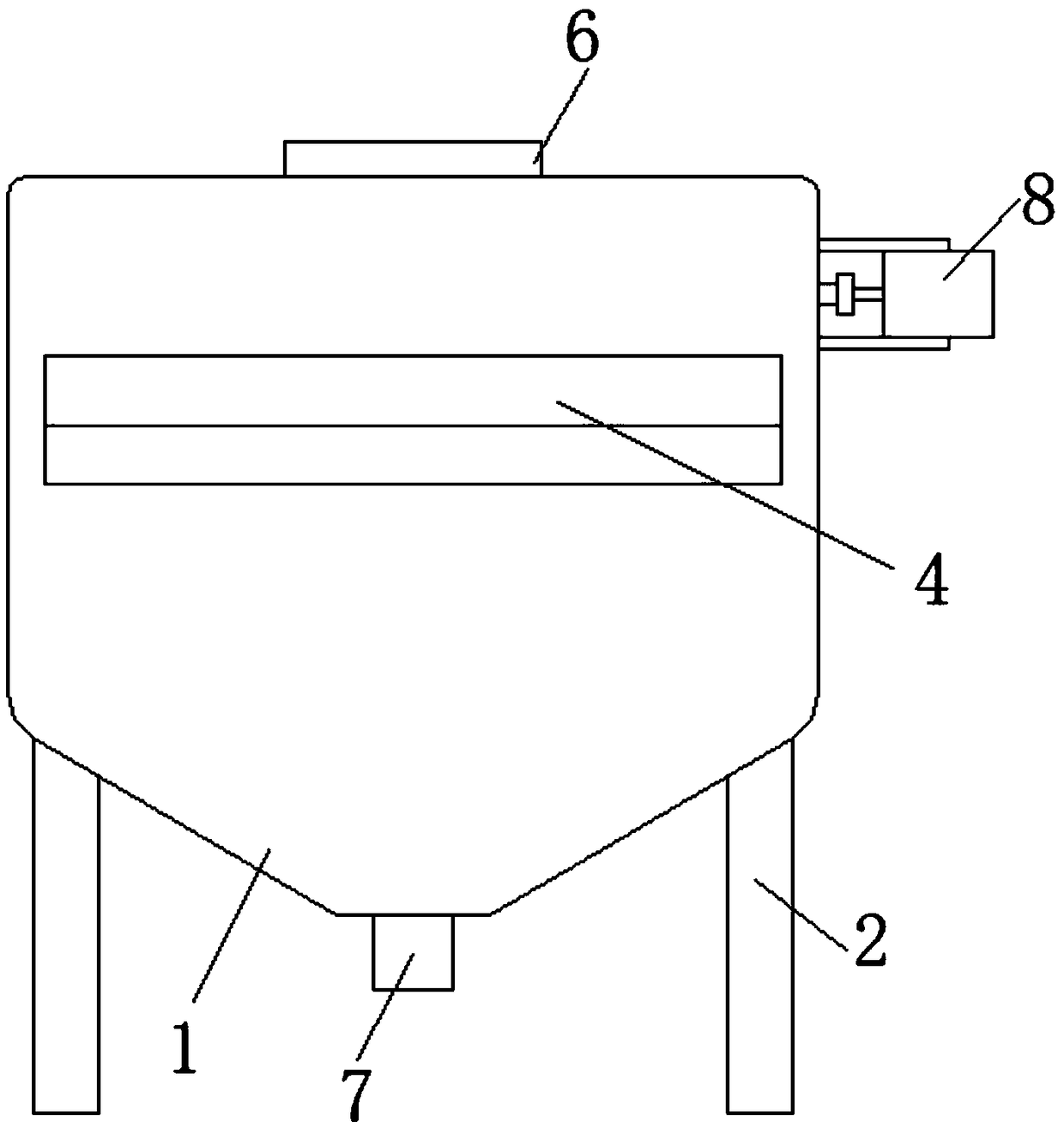 Vertical-linkage and reciprocating rolling-type mashed potato preparing device