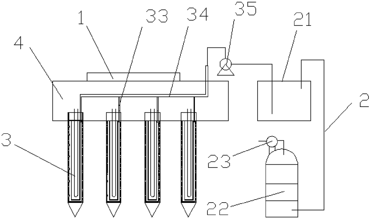 Thermal desorption device for amending and repairing polluted soil