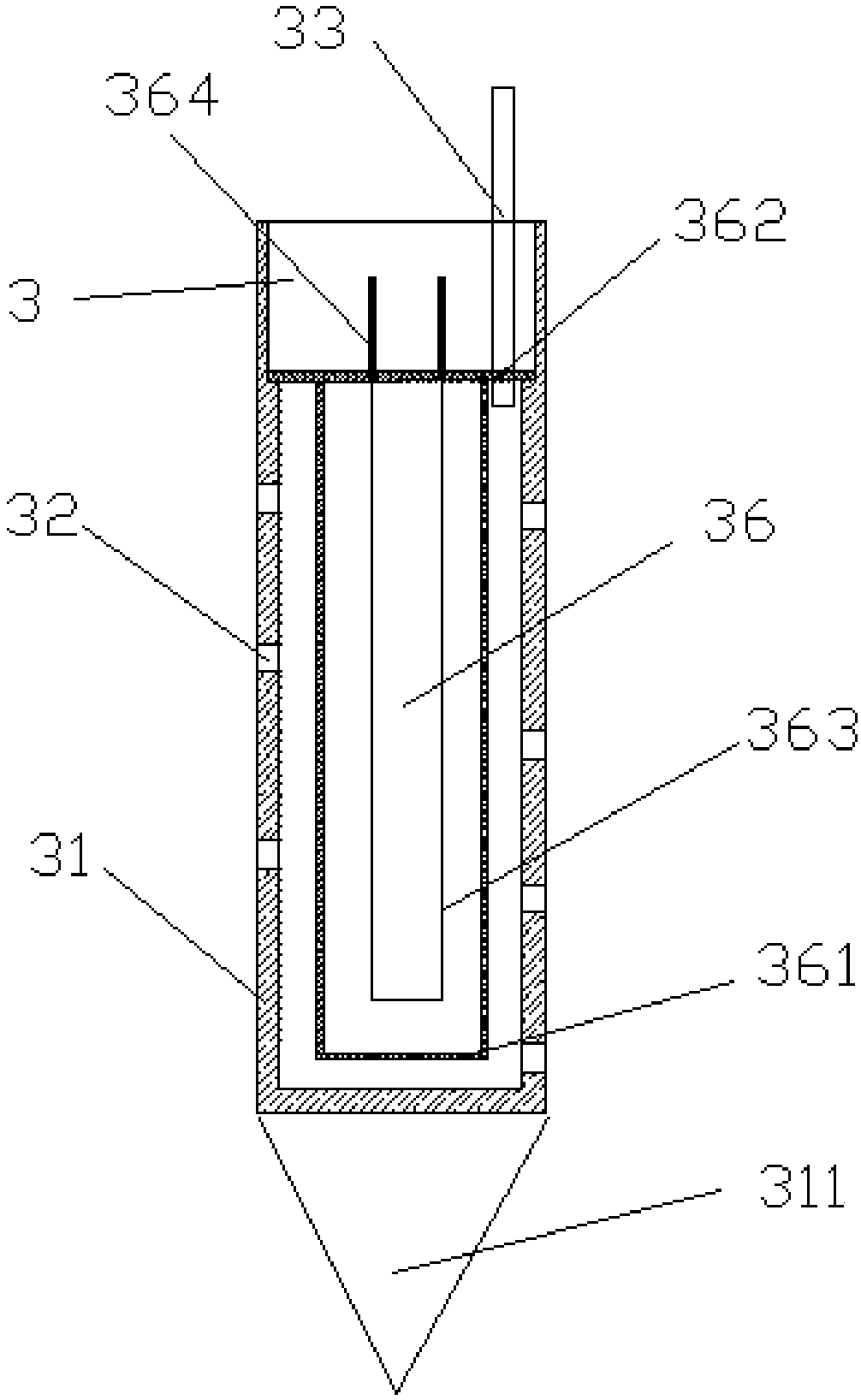 Thermal desorption device for amending and repairing polluted soil
