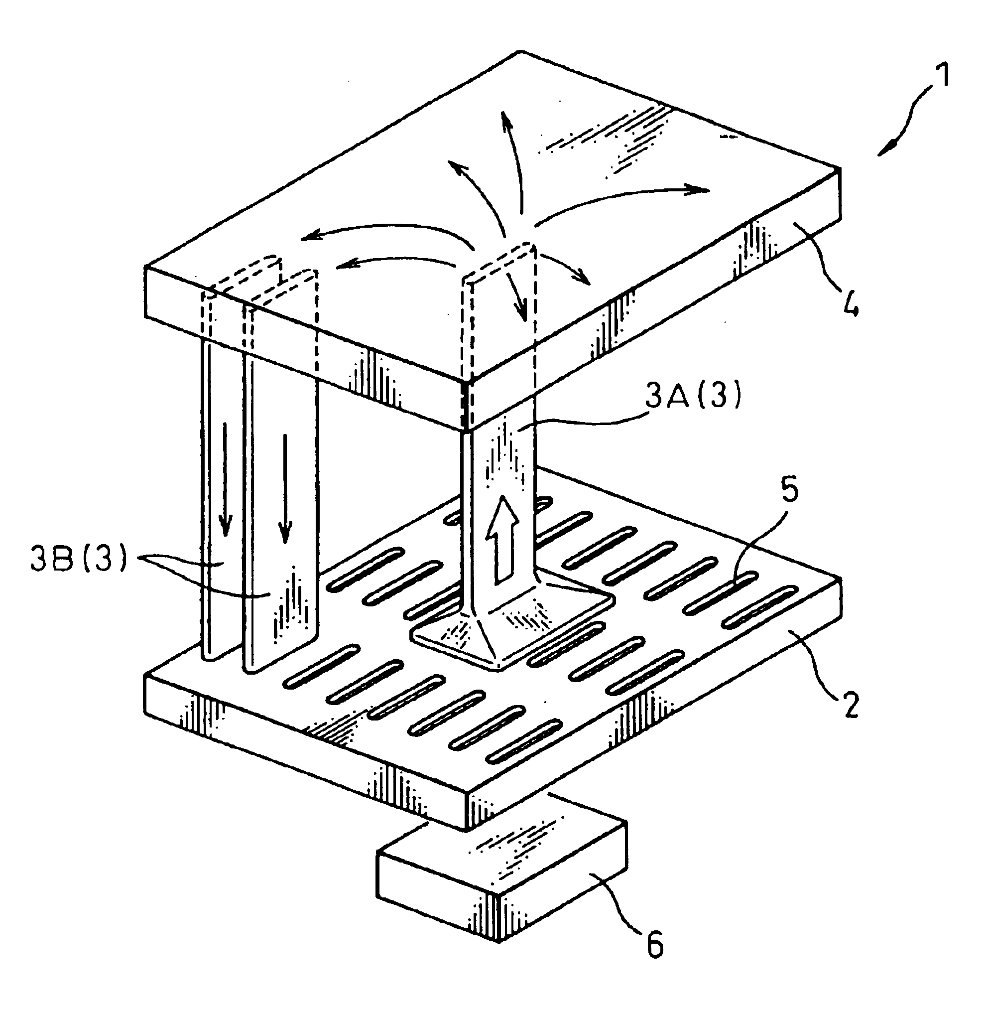 Cooling apparatus boiling and condensing refrigerant with a refrigerant vapor passage having a large cross sectional area