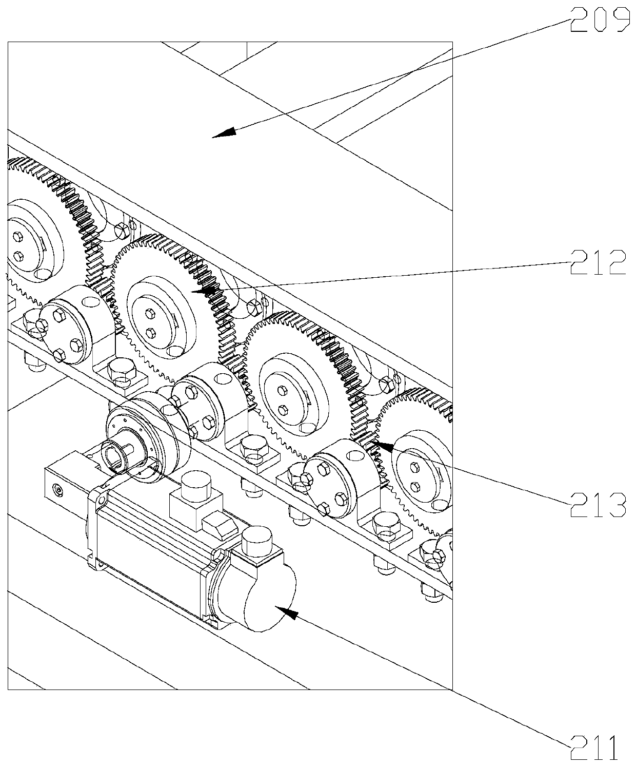 Stacking and transferring system for shaft products