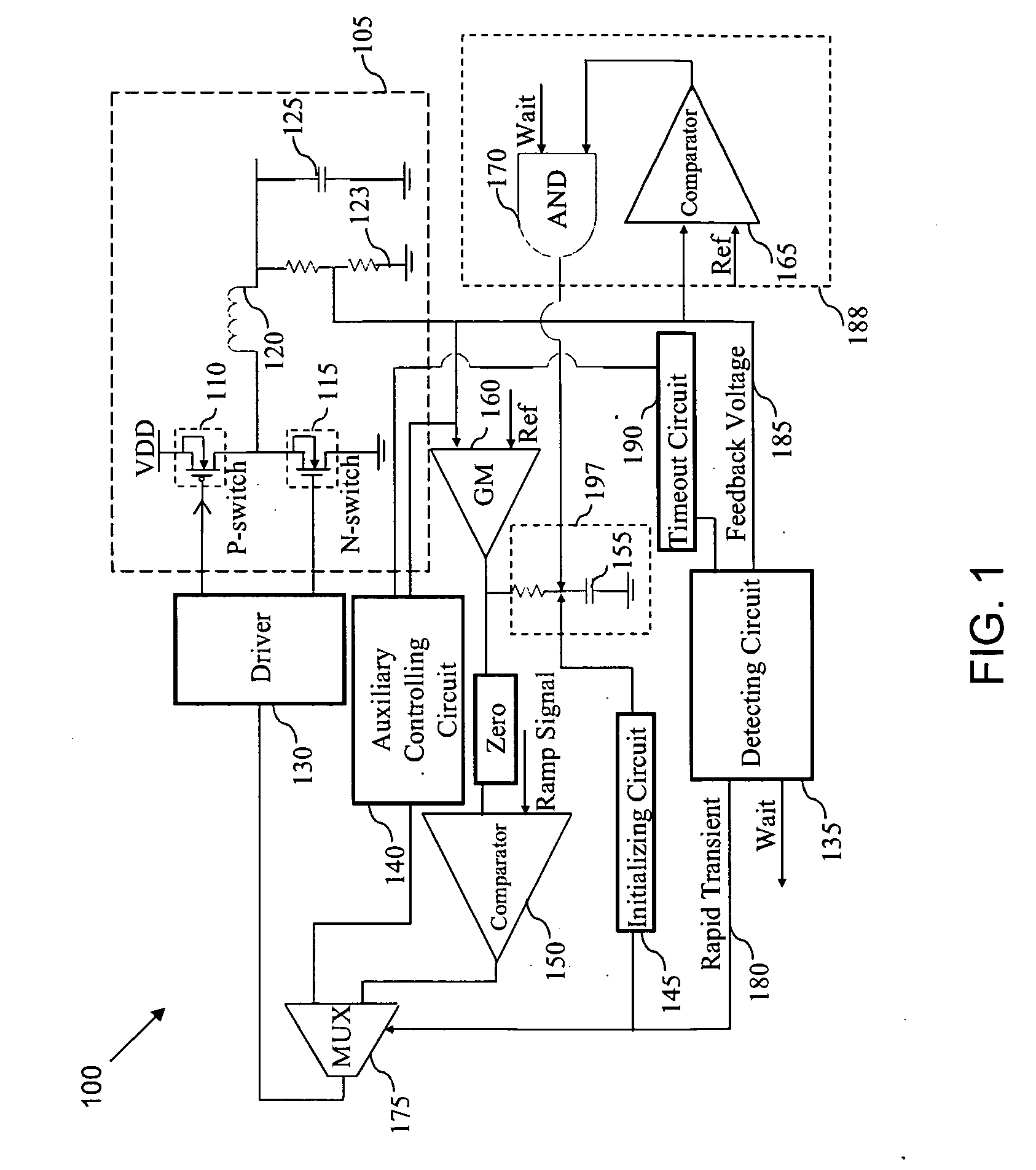 Transient recovery circuit for switching devices