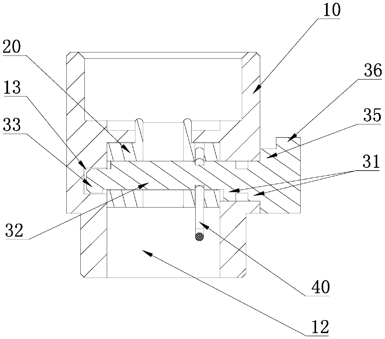 Driving structure based on eccentric shaft