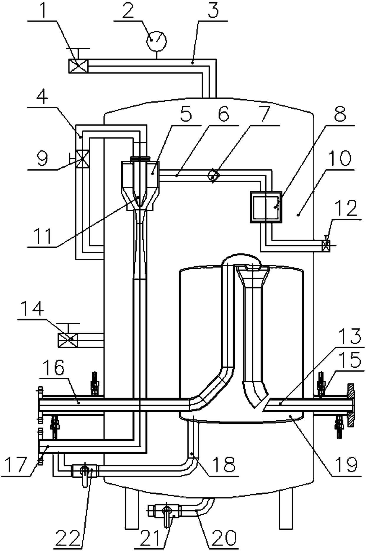 Centrifugal pump self-absorbing device used for easily-crystallized medium