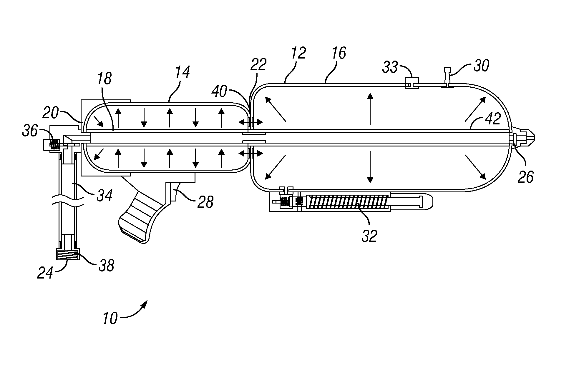 Toy water gun apparatus