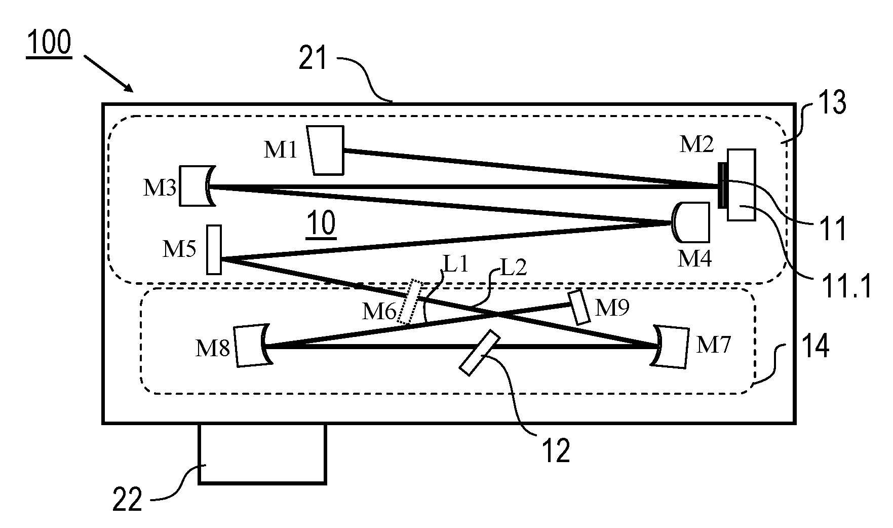 Laser device with Kerr effect based mode-locking and operation thereof