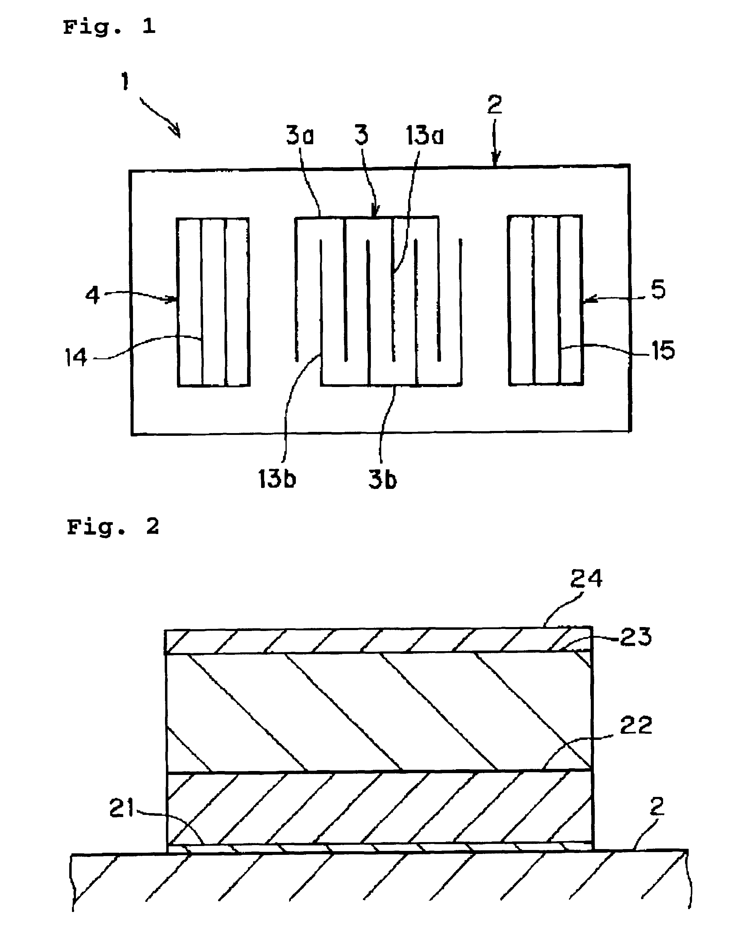 Method of producing a surface acoustic wave device