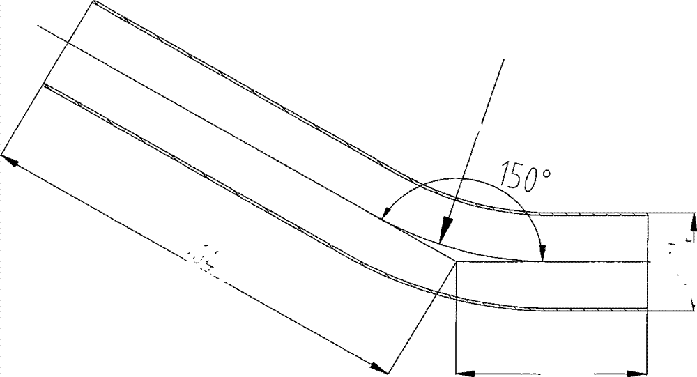 Bending method of large-diameter thin-wall aluminum pipe and die