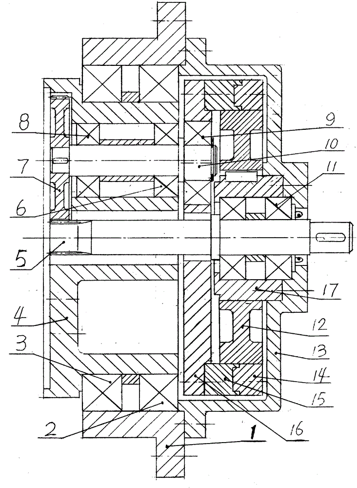 Planetary hypocycloid speed reducer for carrying welding robot