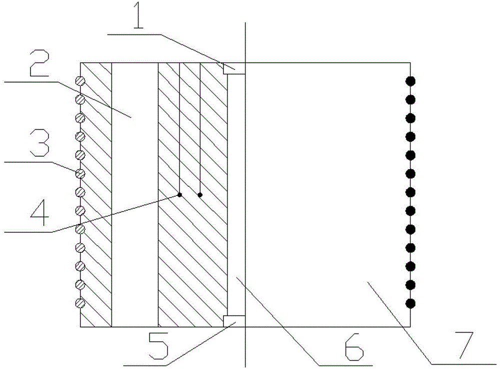 Heat block device for reducing heat loss of experimental tube section in flowing heat exchange experiment