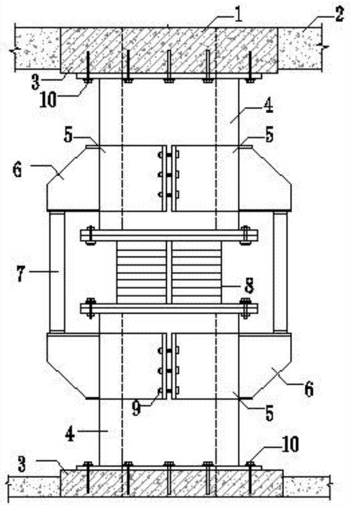 Underpinning method of seismic isolation reinforcing column of existing frame structure