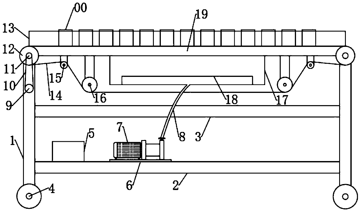 Object conveying device for cold chain logistics
