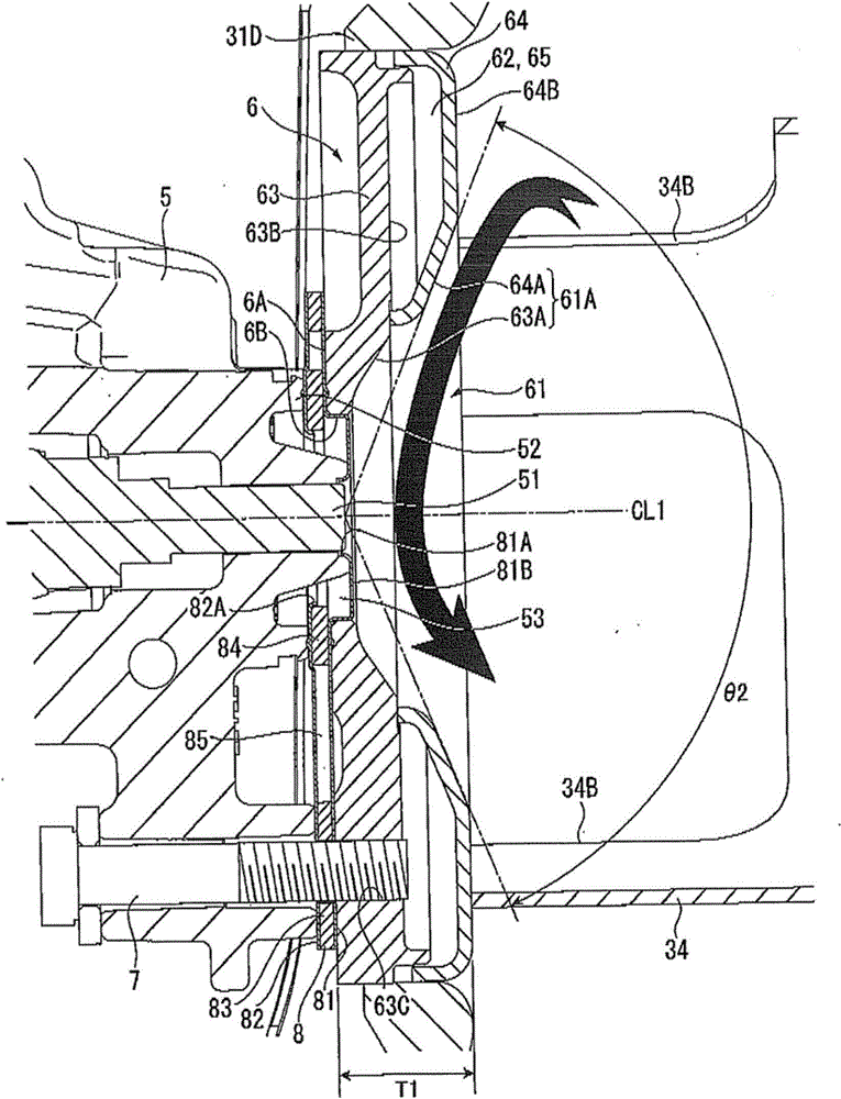 Reductant aqueous solution mixing device and exhaust gas post-treatment device equipped with it