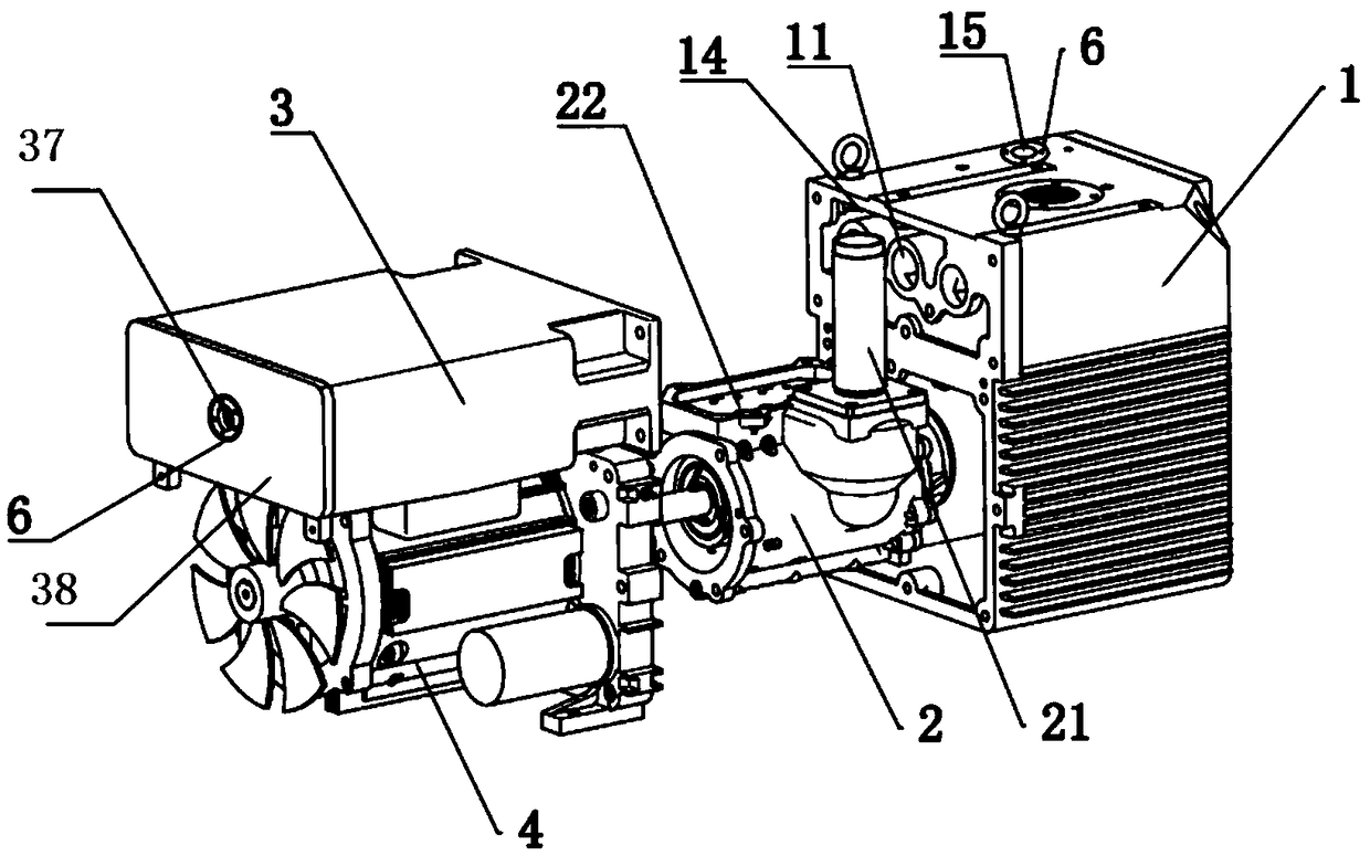 Vacuum pump with auxiliary exhausting mechanism