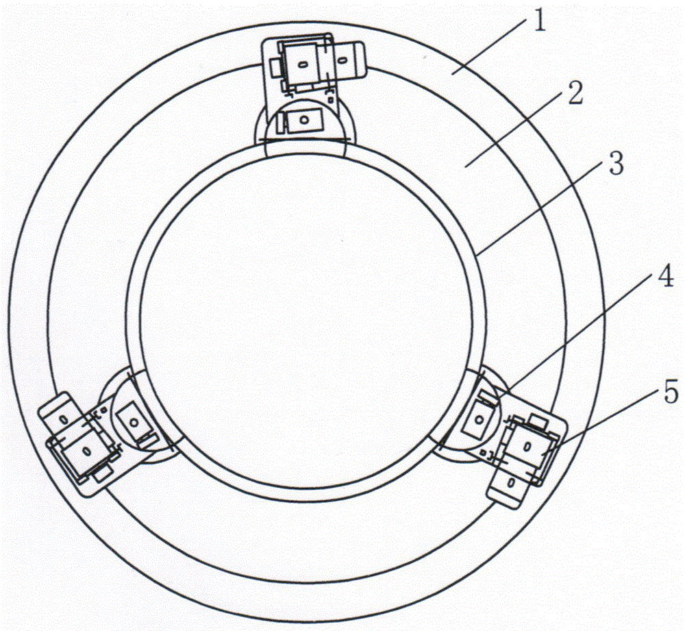 A quenching medium stirring cooling device