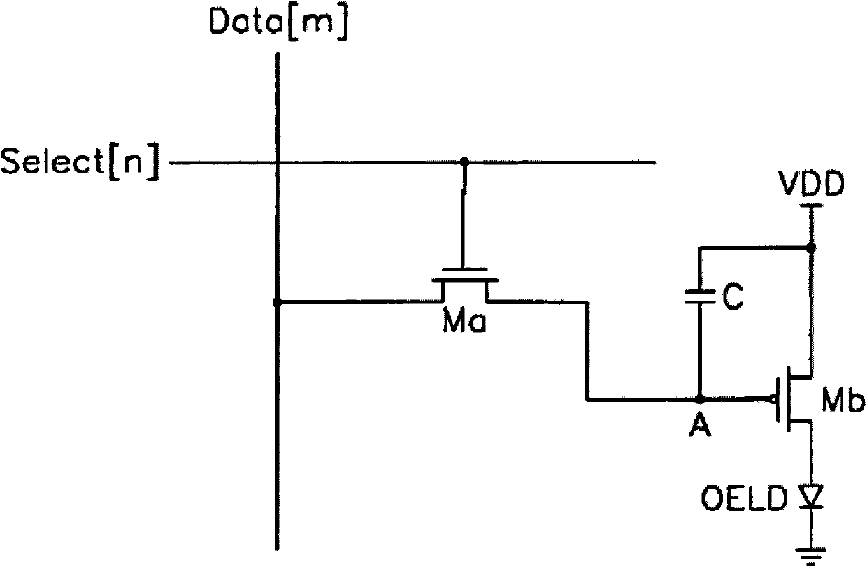 Organic light-emitting diode (LED) pixel circuit and display device