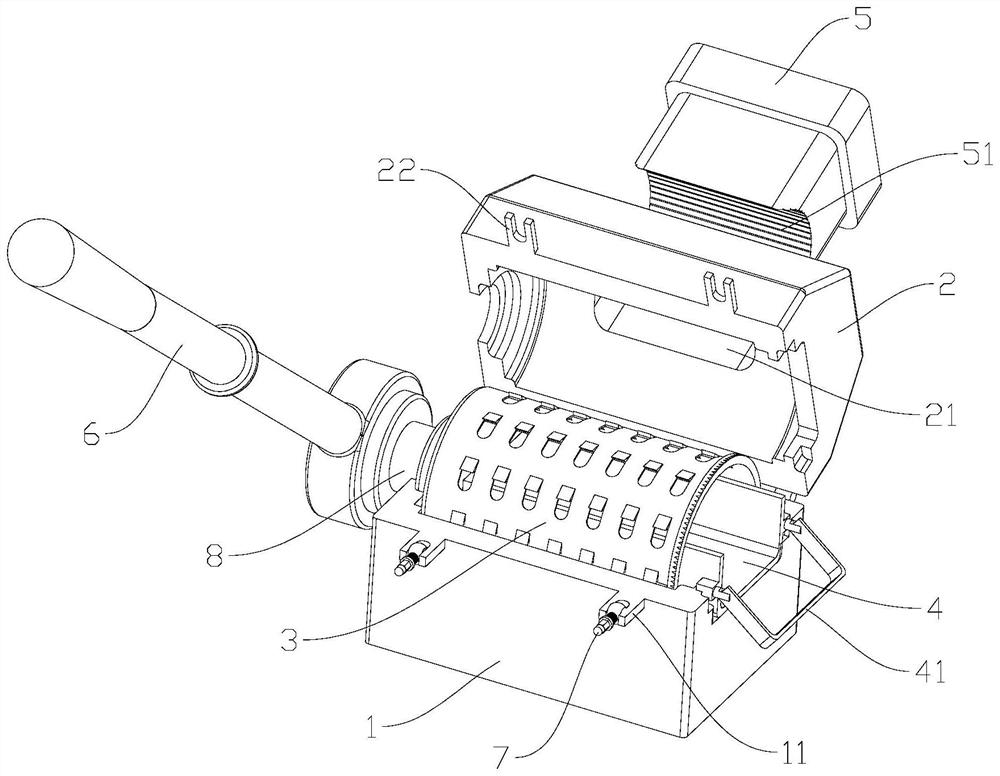 Manual bone grinding machine convenient to use