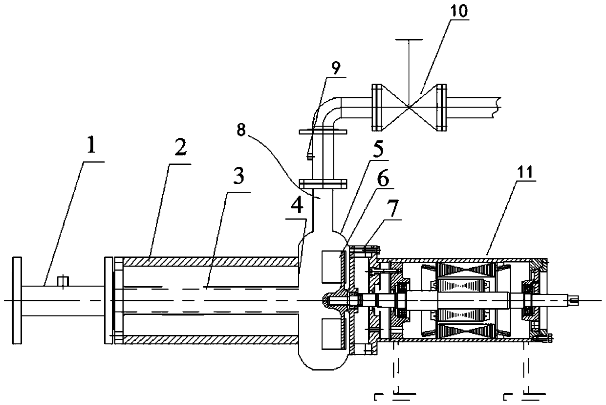 Cyclone pump cavitation test device