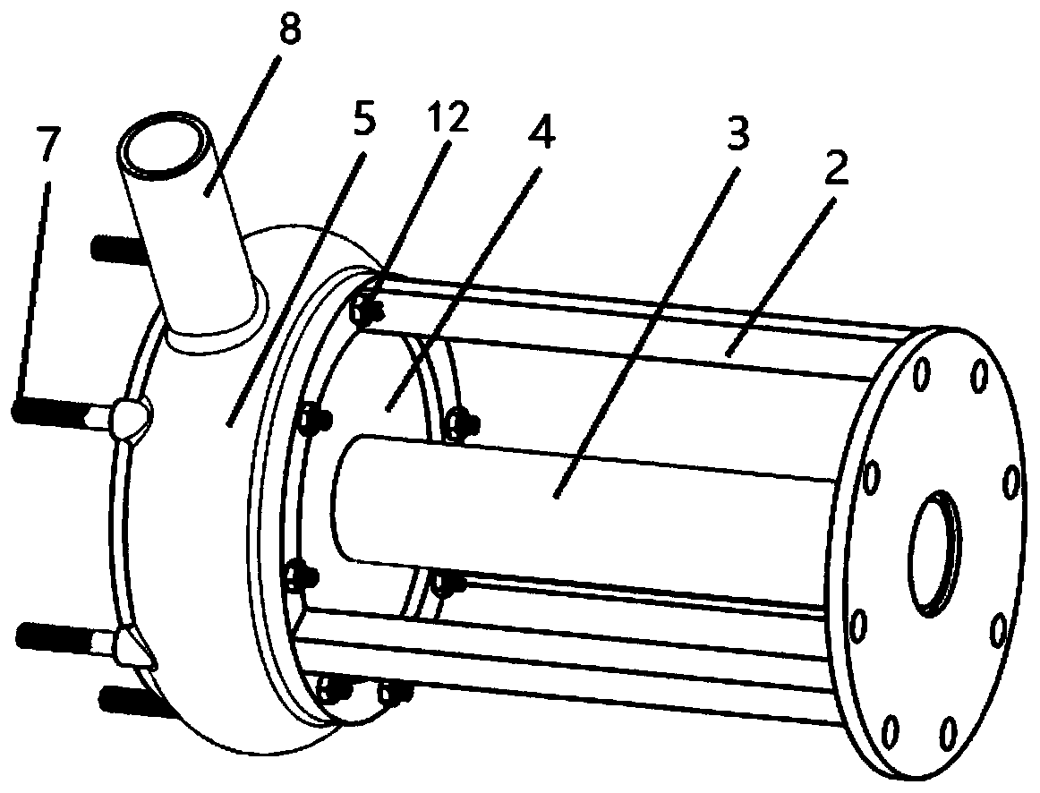 Cyclone pump cavitation test device