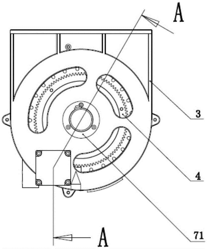 Circumferential motor direct drive device and control method of pneumatic corn precision metering device