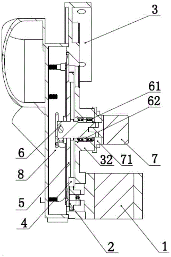 Circumferential motor direct drive device and control method of pneumatic corn precision metering device