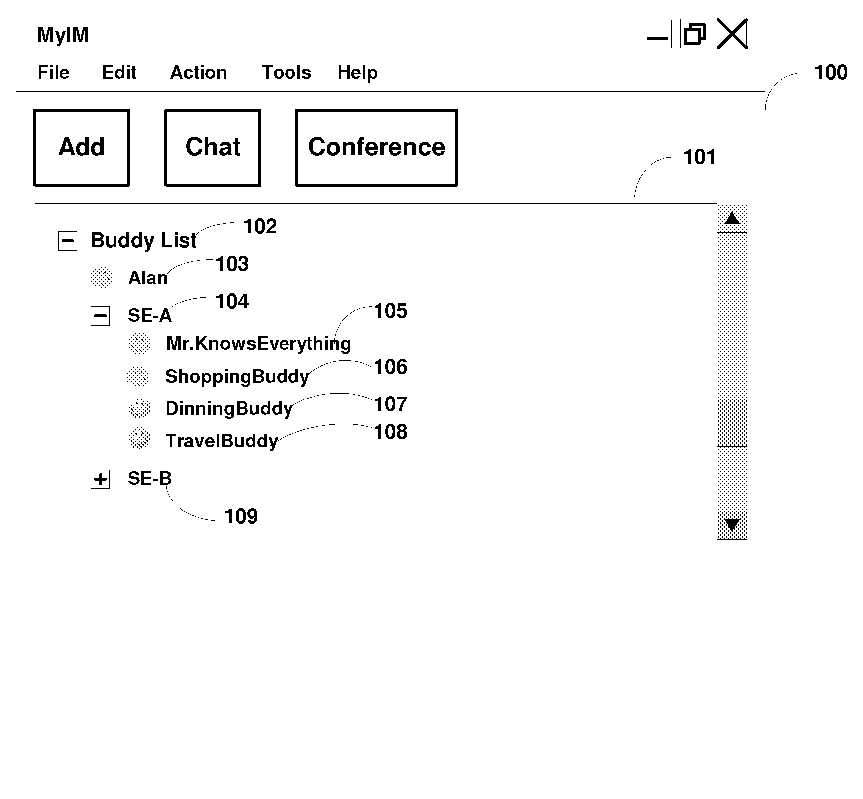 Framework and Method of Using Instant Messaging (IM) as a Search Platform