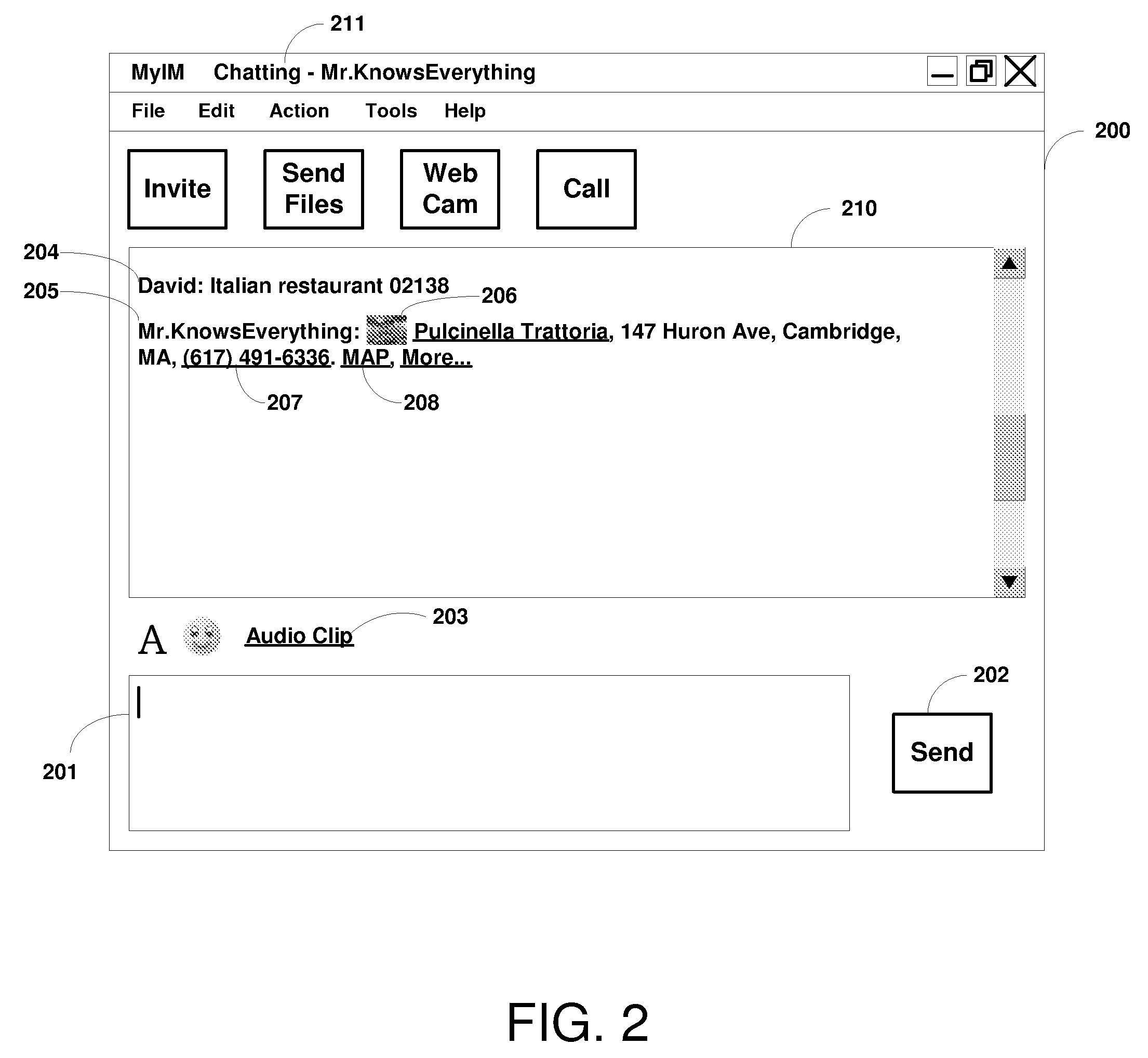 Framework and Method of Using Instant Messaging (IM) as a Search Platform
