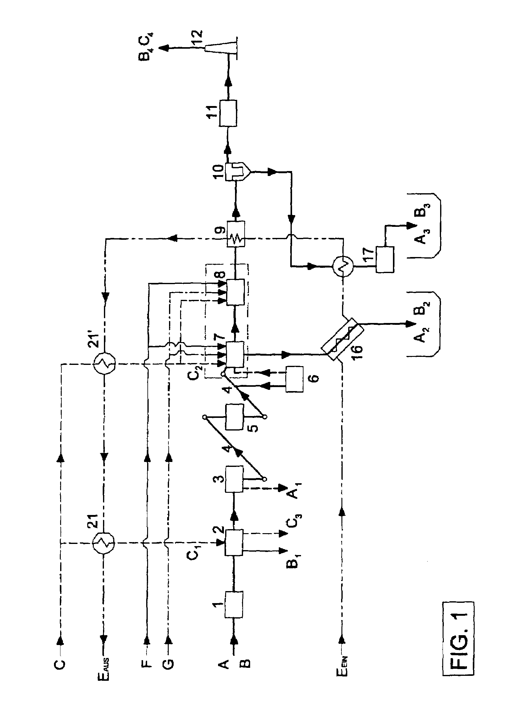 Process and apparatus for treating biogenic residues, particularly sludges