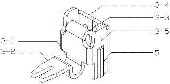 Transition socket for horizontal dimming motor of automobile headlights