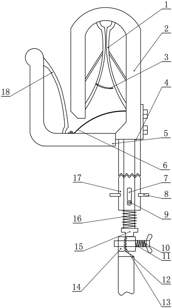 All-round anti-drop grounding clamp