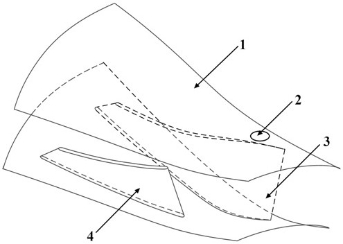 Centrifugal compressor casing with large circumferential spacing and small through holes