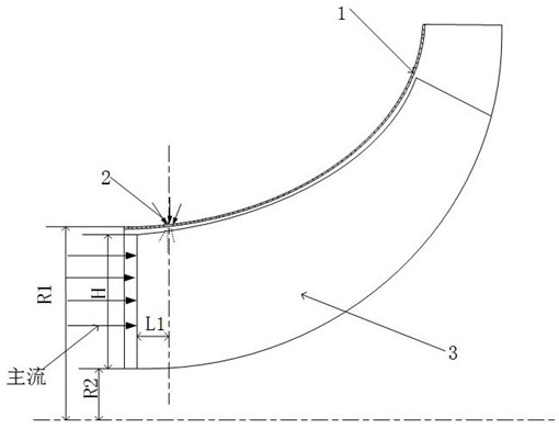 Centrifugal compressor casing with large circumferential spacing and small through holes