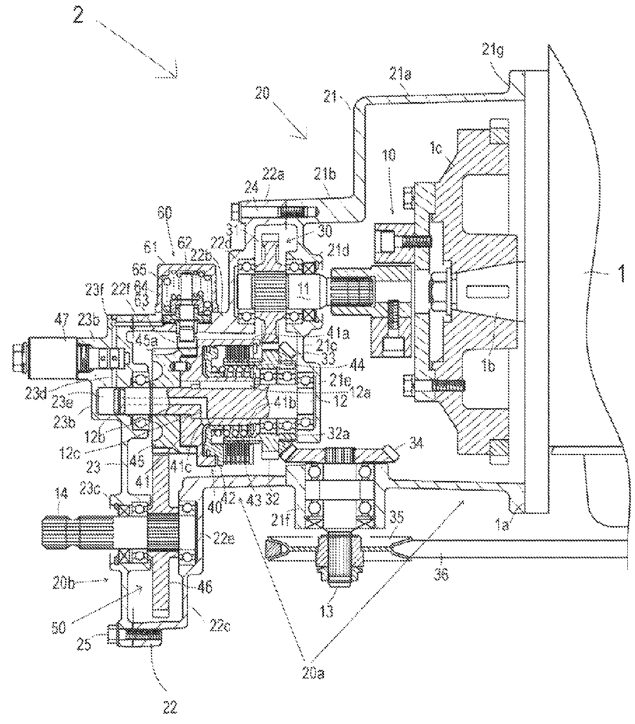 Transmission for working vehicle