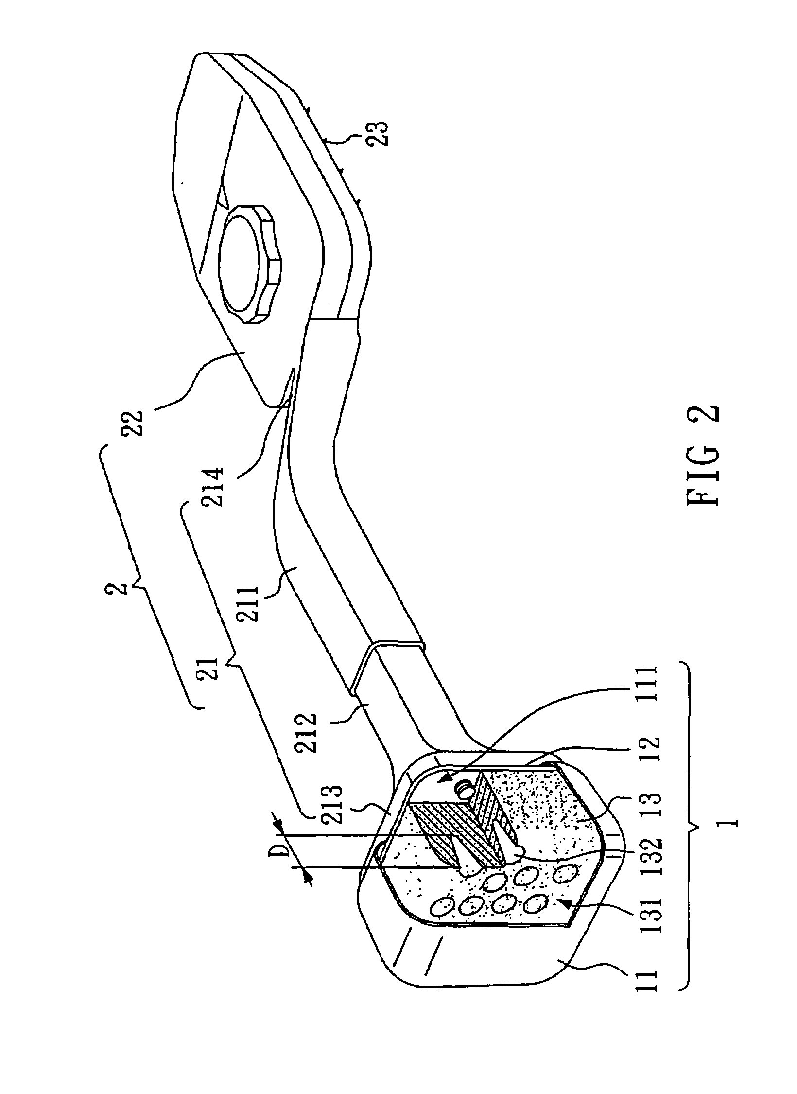 Cushion pad structure for a carpet installation tool
