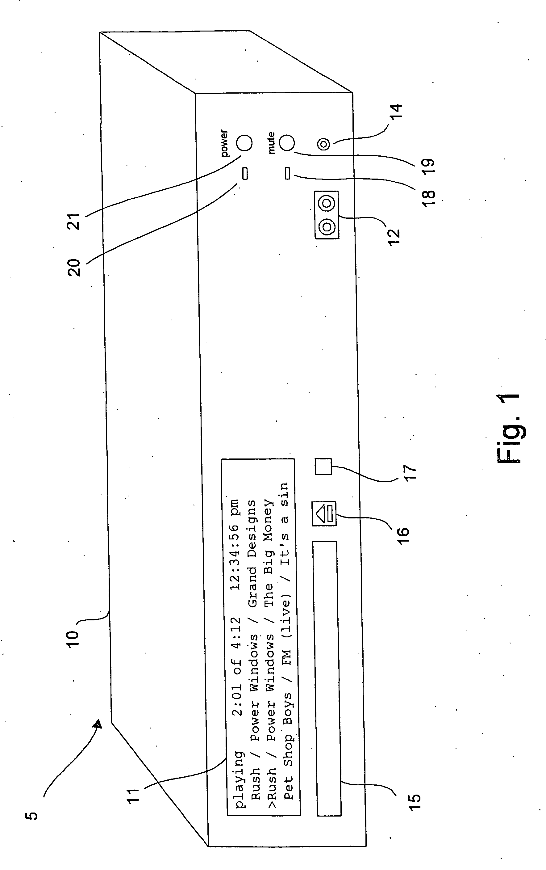 Audio entertainment system for storing and playing audio information