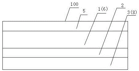 Inorganic material and wooden decorative metal composite board structure