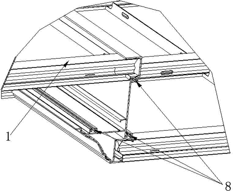 Two-layer suspension ceiling structure of integrated suspension ceiling and installation method thereof