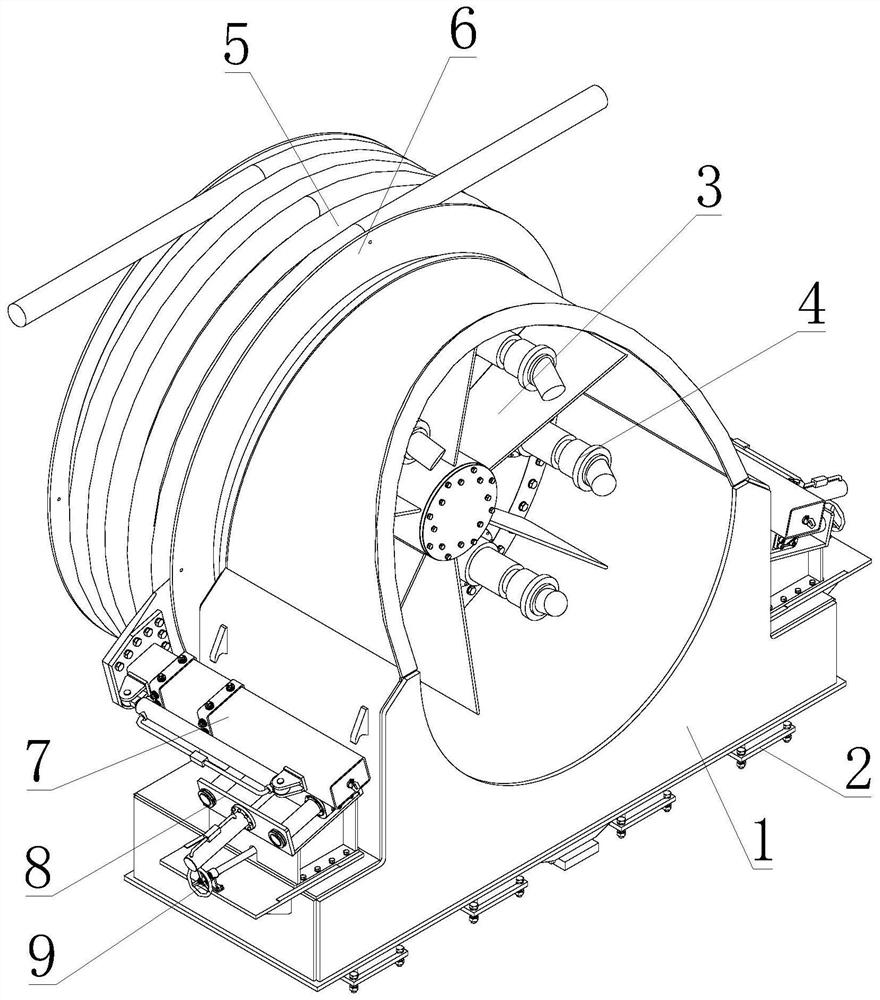 A cable traction method for a drum tractor