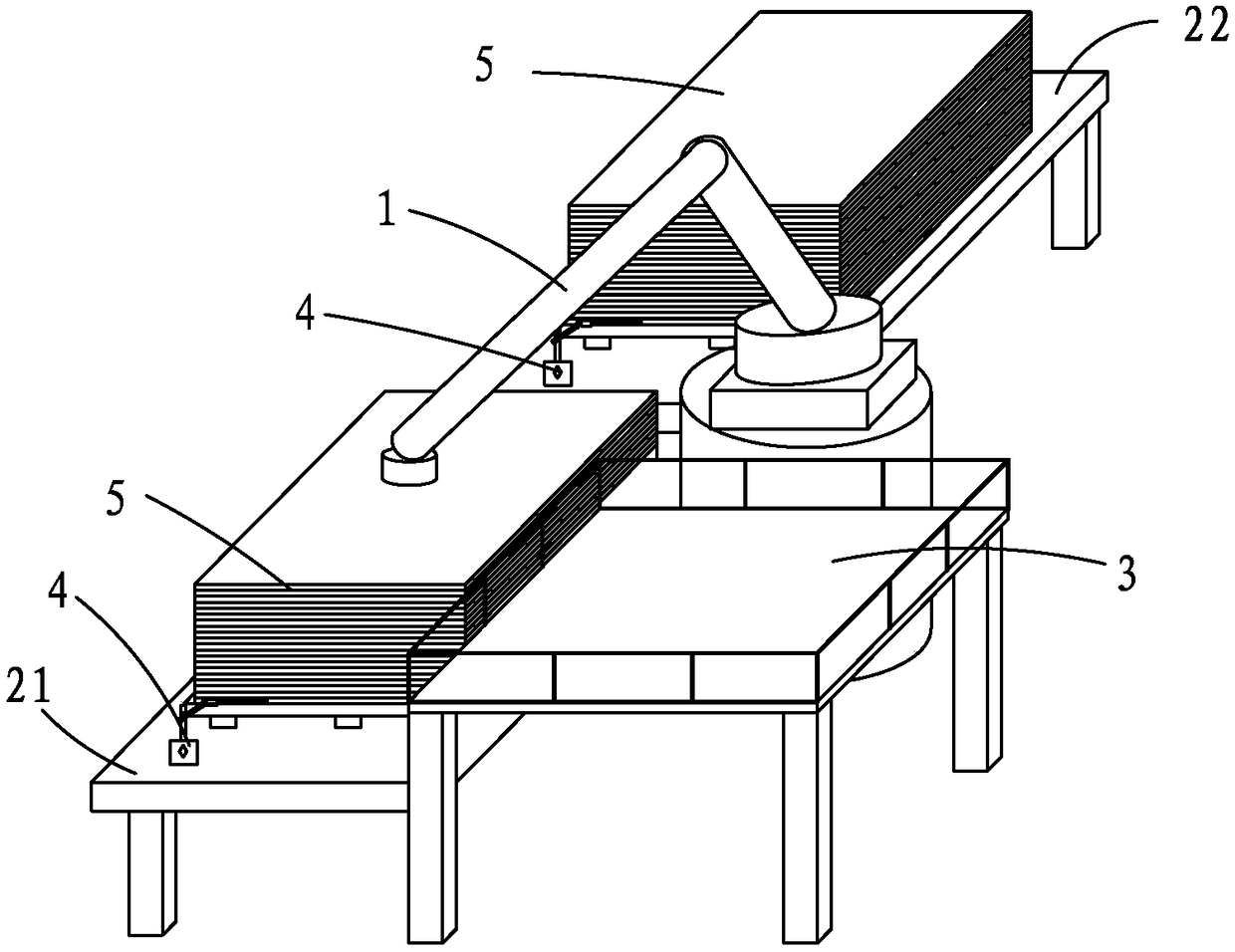 Steel plate material tailpiece automatic identifying and dispensing system