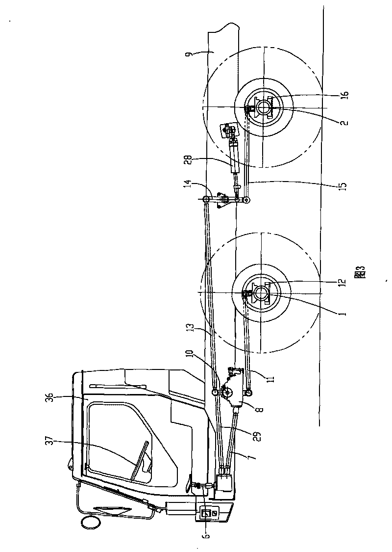 Five-shaft heavy-duty car steering system