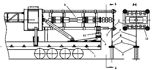 Fast wellhead butting device