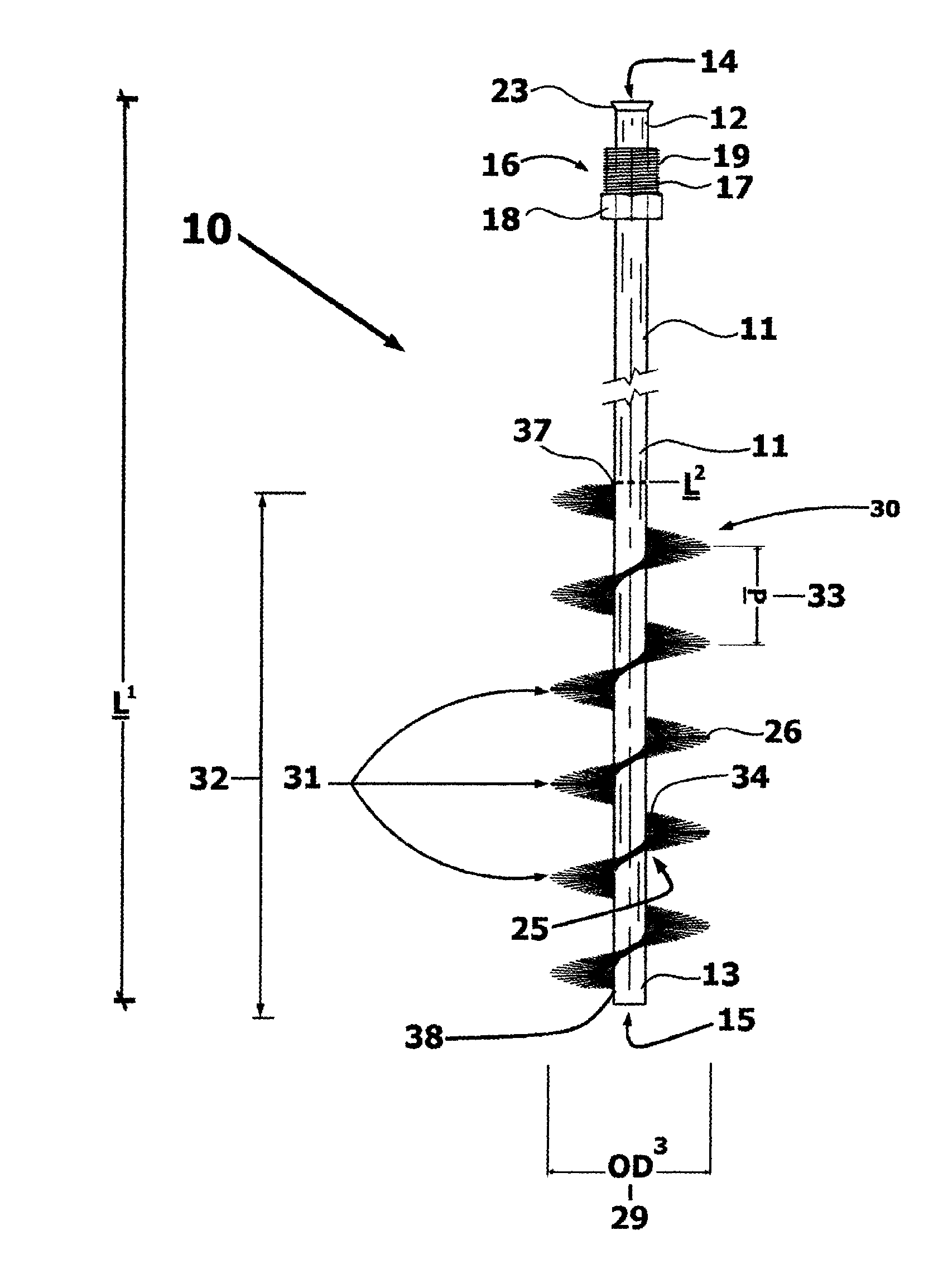 Flash Vortex Brush Device and Method