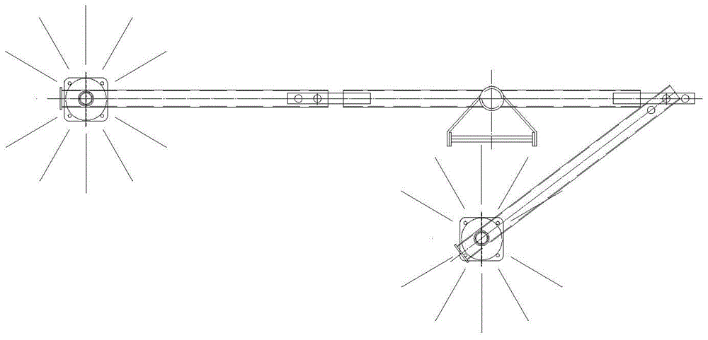 Folding structure for ship signal lamp pole